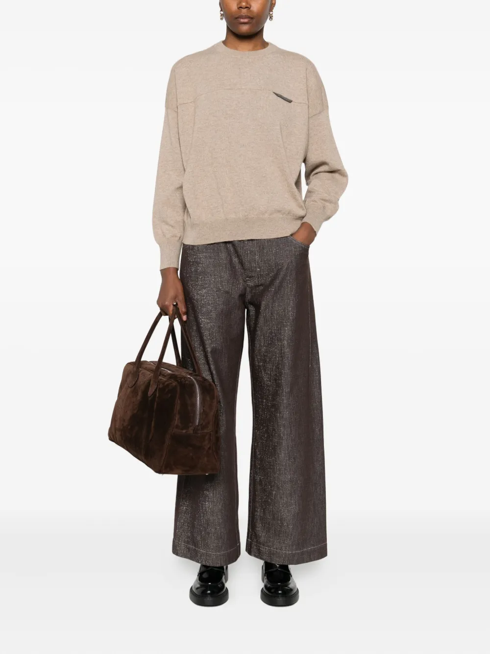 Brunello Cucinelli monili-embellished sweater | Knitted Sweaters | Image 2
