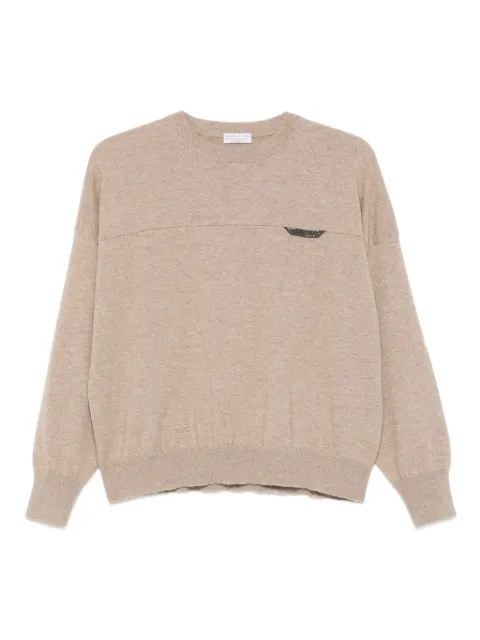 Brunello Cucinelli monili-embellished sweater
