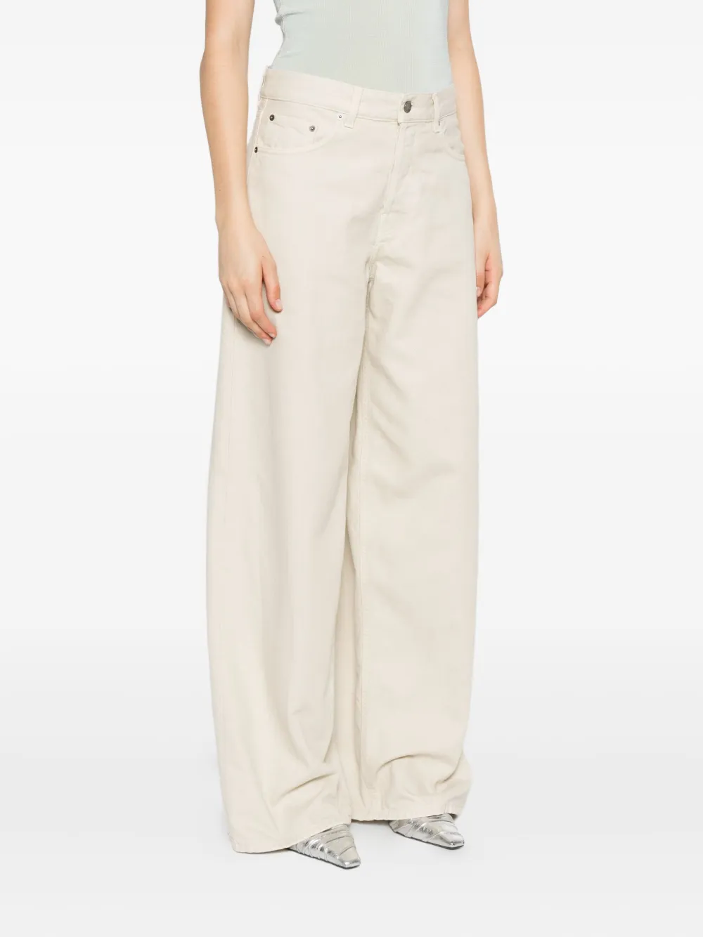 Haikure Jeans met vijf zakken Wit