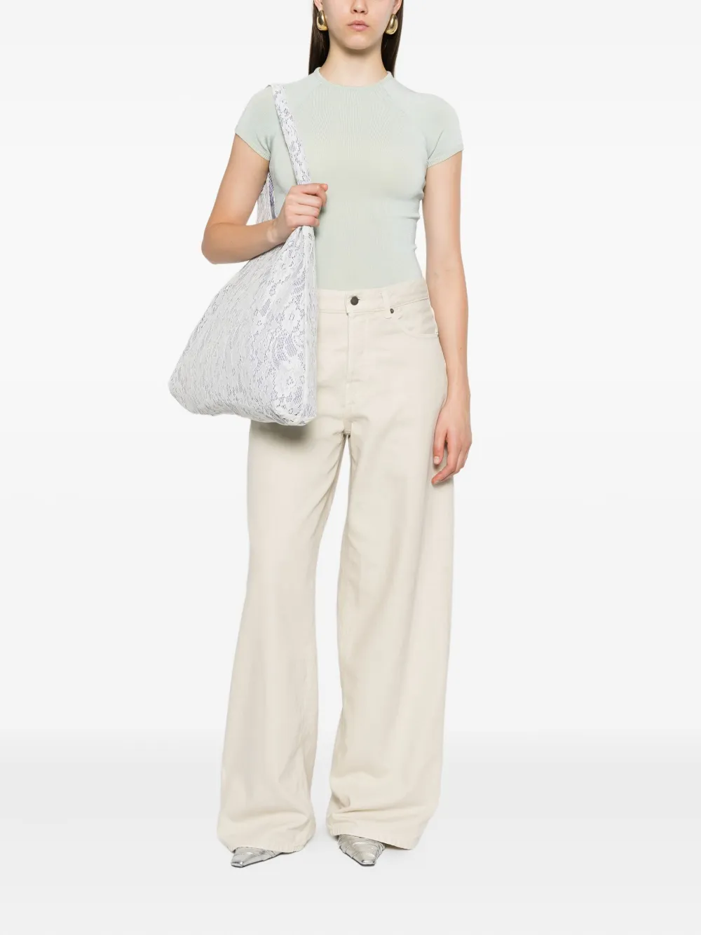 Haikure Jeans met vijf zakken Wit