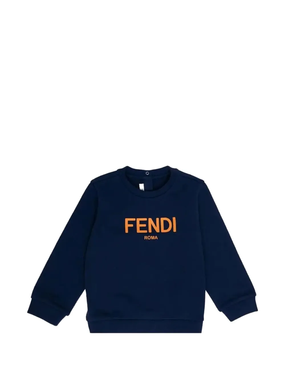 Fendi Kids logo sweatshirt - Blu