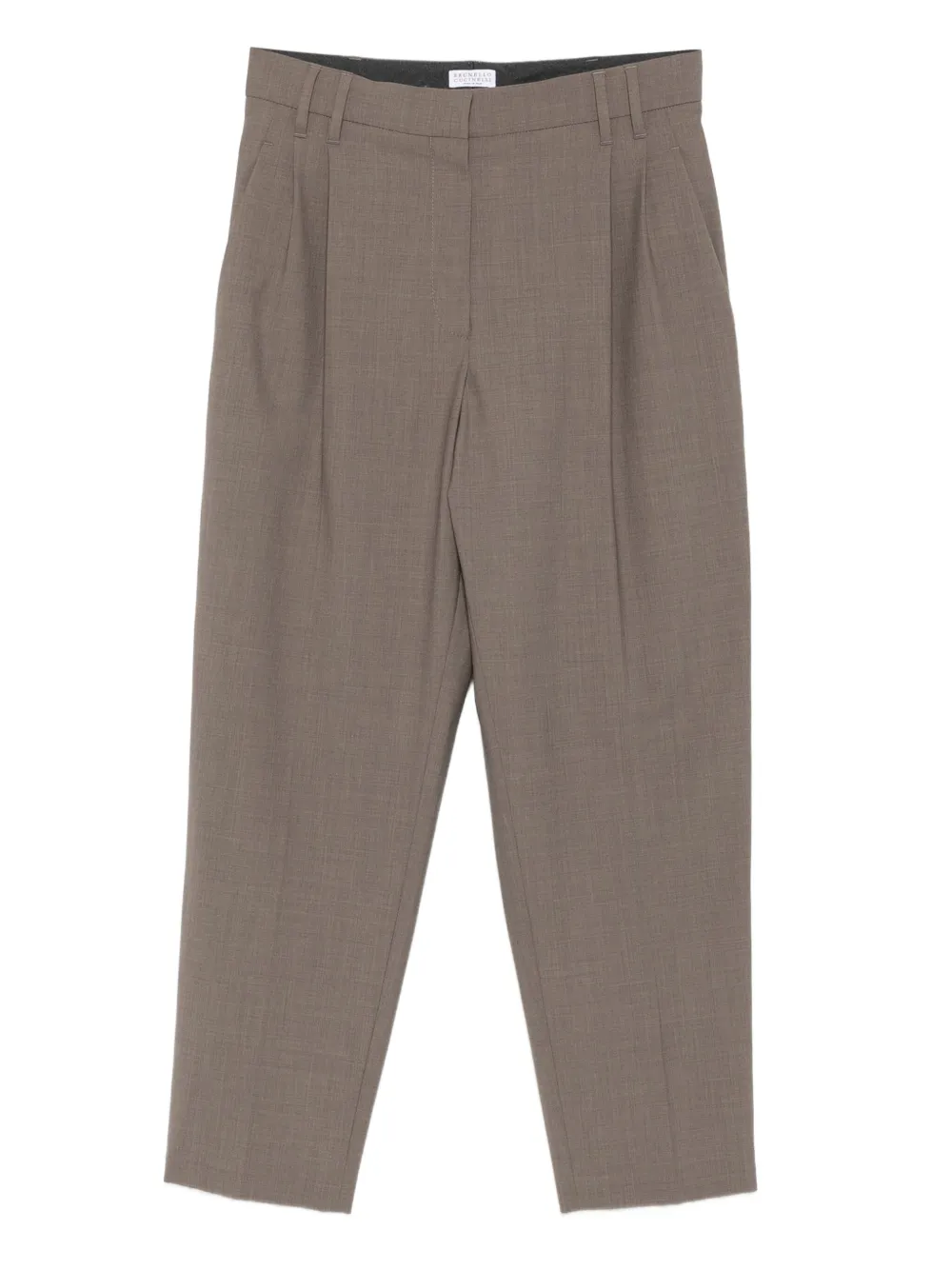 Brunello Cucinelli dart-detail trousers | Brown | Image 1