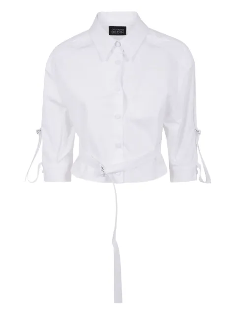 Giovanni Bedin tie-fastening short-sleeved shirt