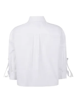 Tシャツ・カットソー GIOVANNI BEDIN SS25 CROPPED SHIRT (GB25 068 CROPPED WHITE) Giovanni Bedin Cropped Shirt – BALTINI