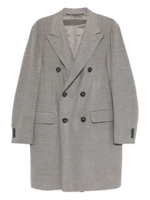 Canali double-breasted wool coat