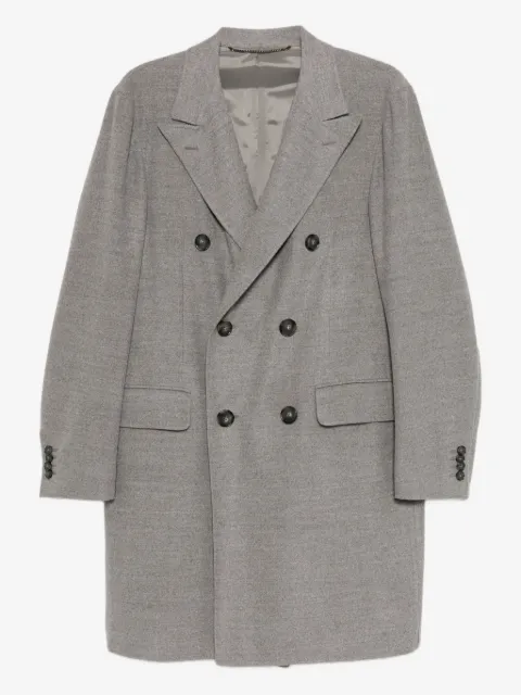 Canali double-breasted wool coat