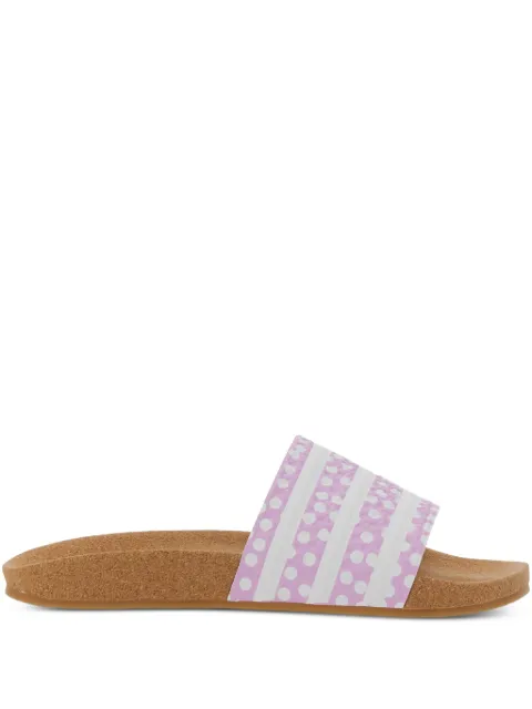adidas Adllette stripes polka dot sandals