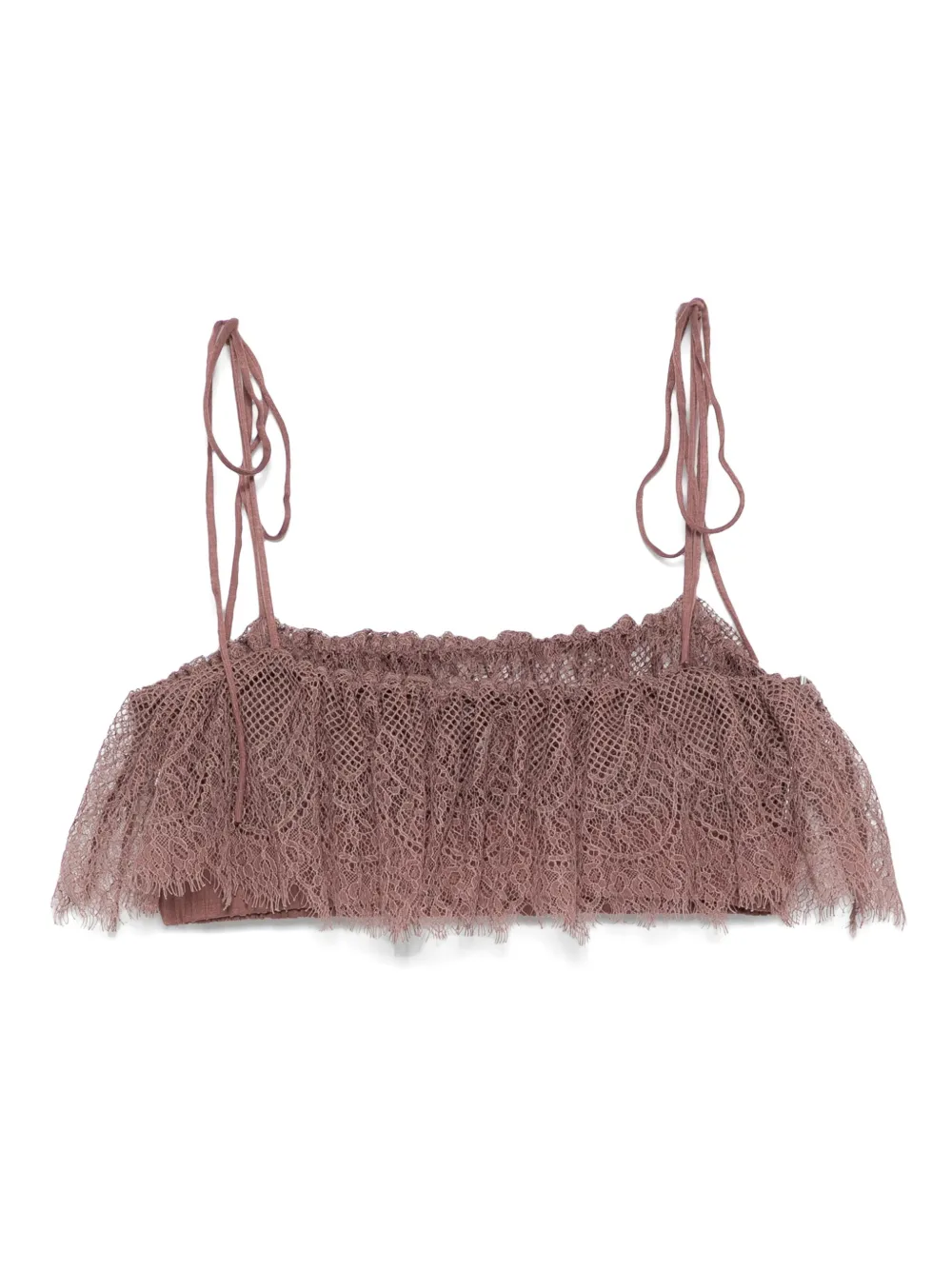 PNK lace-trimmed crop top | Débardeurs | Image 2