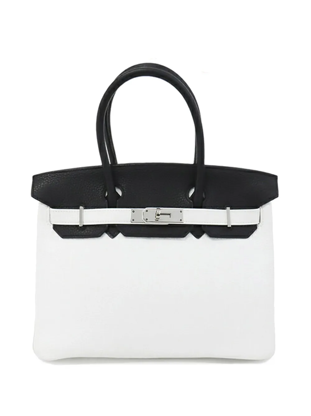Hermès Pre-Owned 2006 Bicolor Clemence Birkin Retourne 30 handbag | Black | Image 1