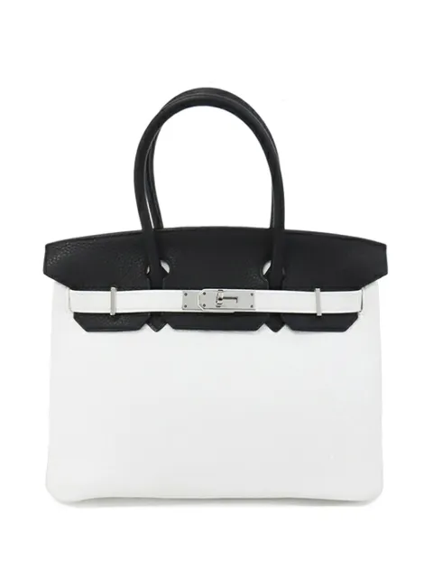 Hermès Pre-Owned 2006 Bicolor Clemence Birkin Retourne Handtasche 30cm
