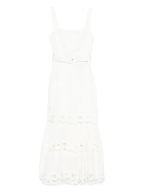 Self-Portrait lace-trimmed dress