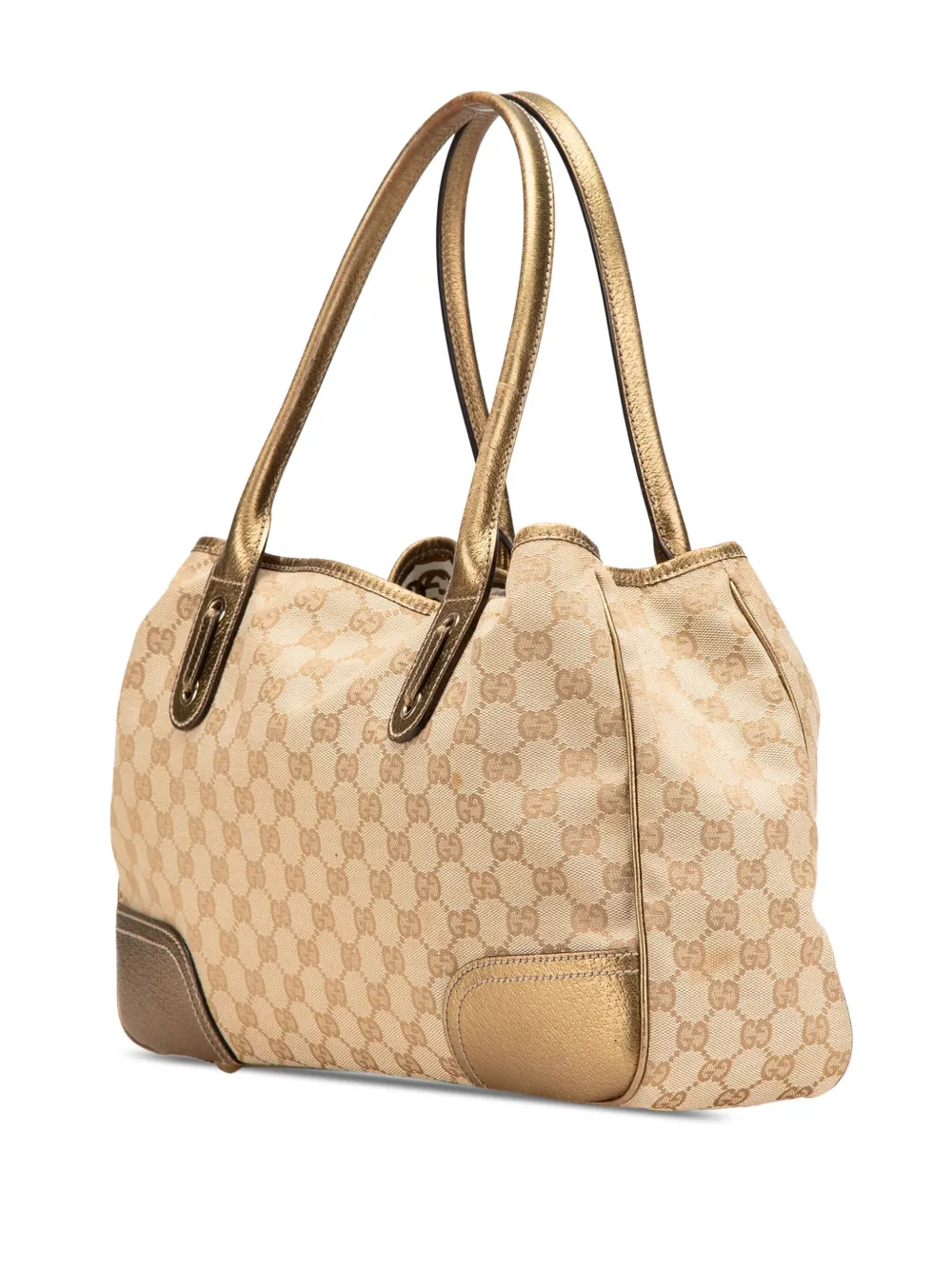 GUCCI トートバッグ GGキャンバス プリンシー ブラウン Gucci Pre-Owned 2000-2015 GGキャンバス プリンシー トート