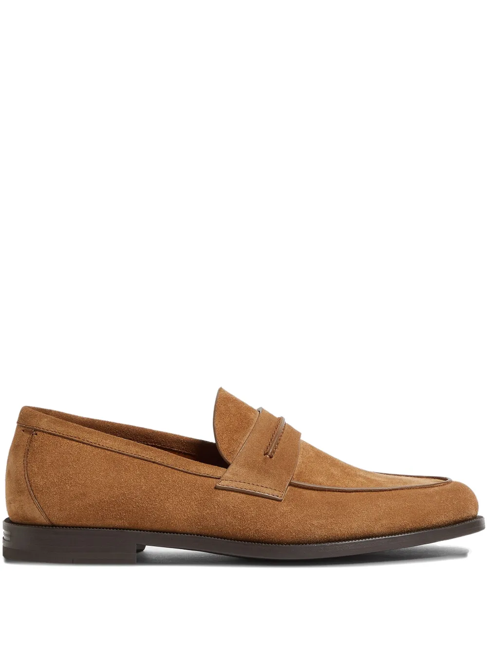 Zegna suede penny loafers Brown
