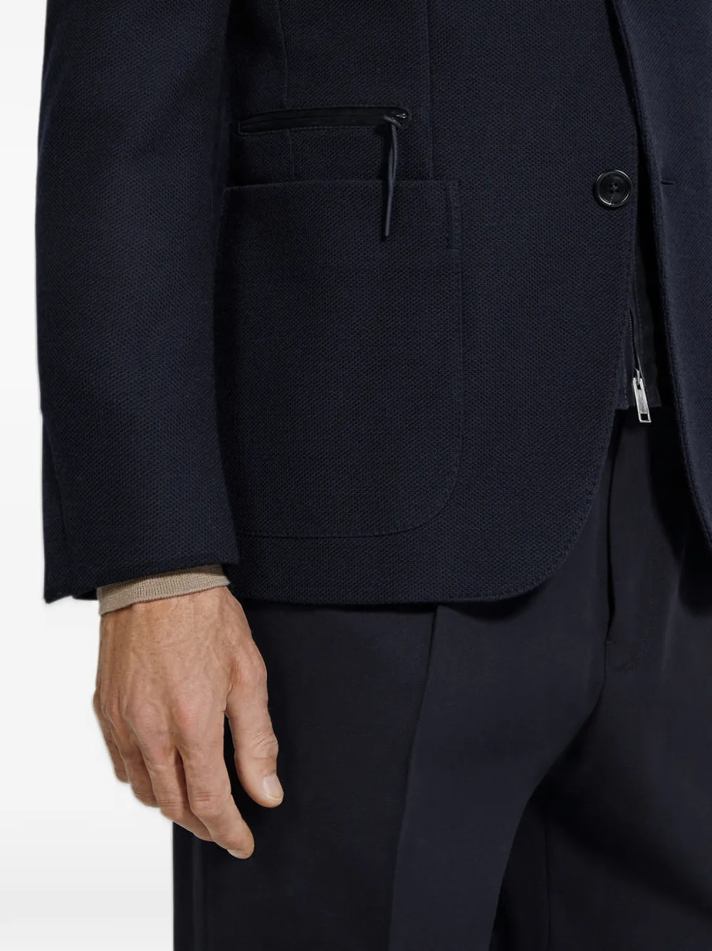 Zegna Gelaagde blazer Blauw