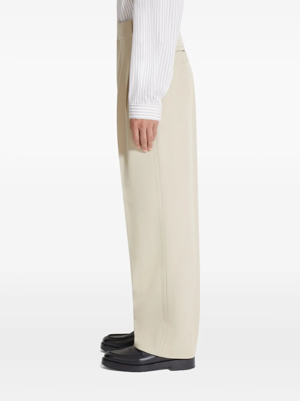 Zegna Wollen plooibroek Beige