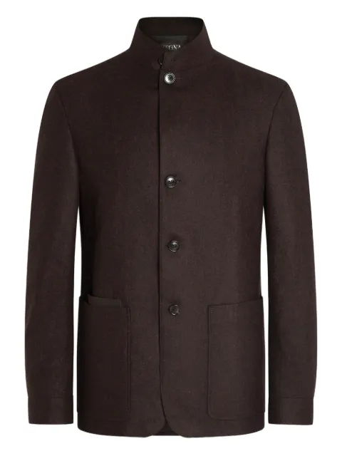 Zegna button-fastening jacket