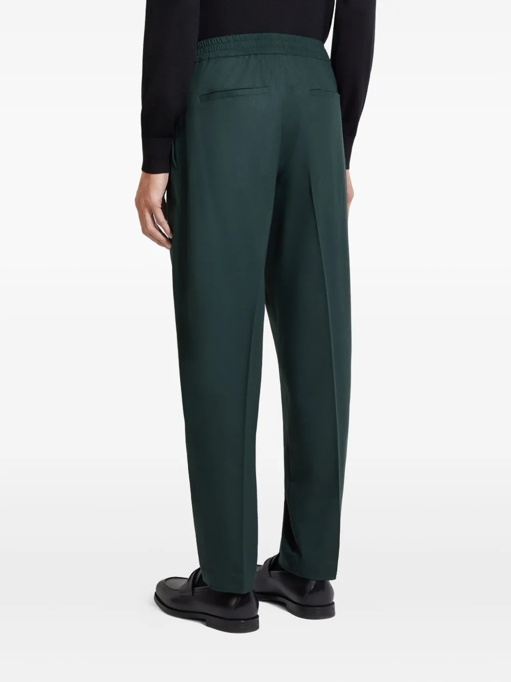 Zegna Broek van wolblend Groen