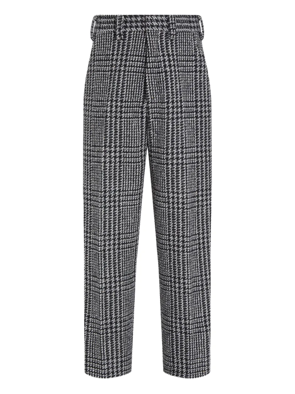 Zegna Houndstooth Trousers In Gold