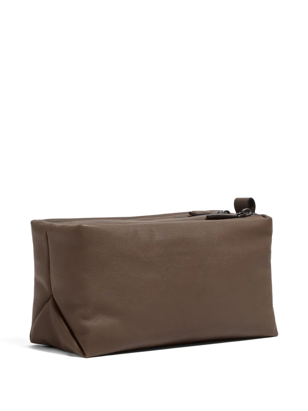 Zegna Softy Clutch Bag In Brown
