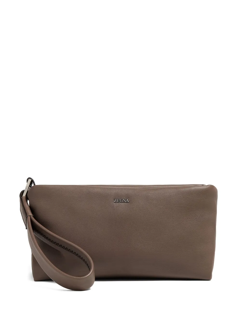 Zegna Softy clutch bag | Brown | Image 1