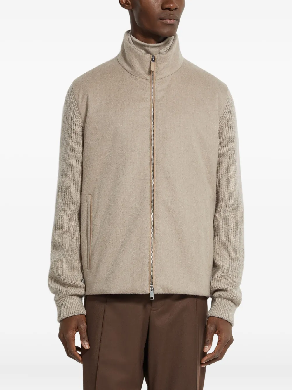 Zegna Oasi-kasjmier vest Beige