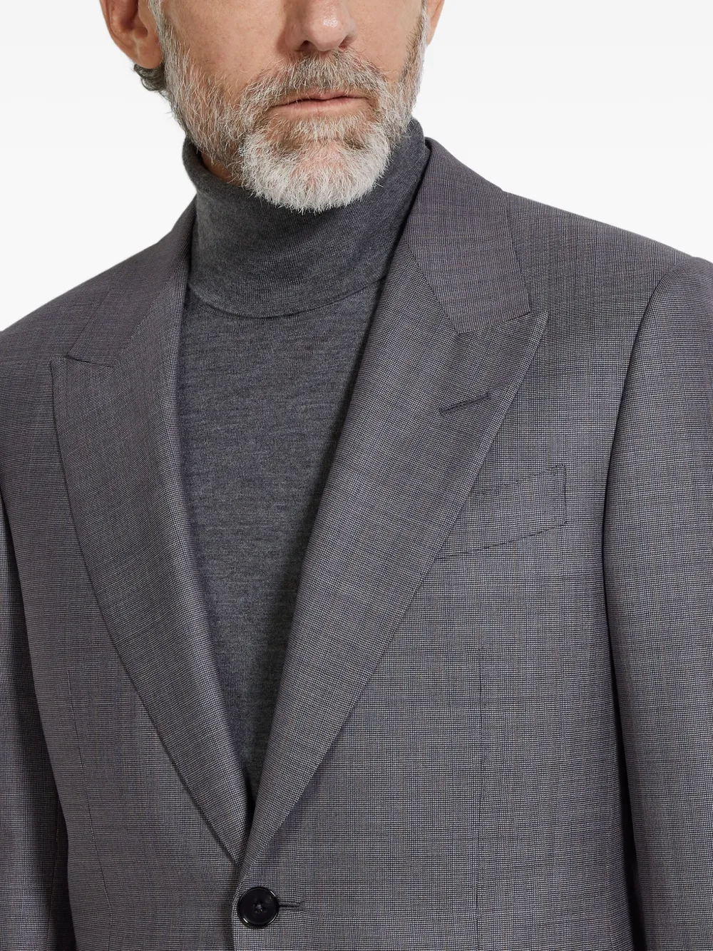 Zegna Centoventimila Wool Suit In Gray