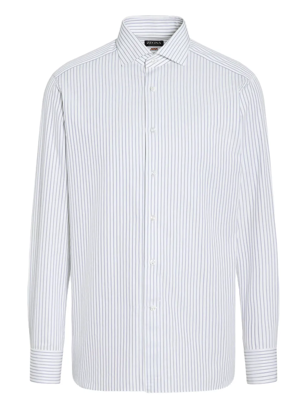 Zegna striped cotton shirt - White