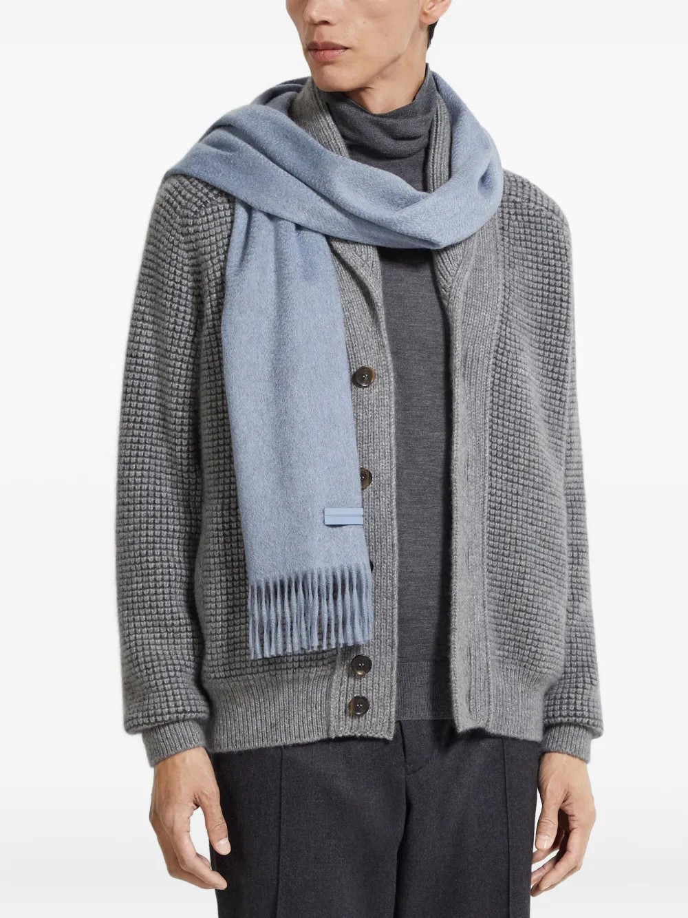 Zegna Kasjmier sjaal Blauw