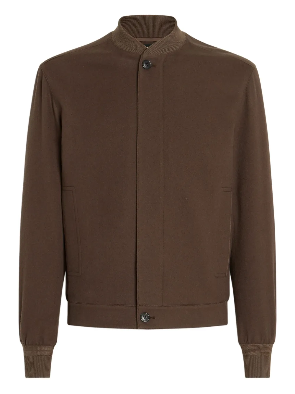 Zegna Oasi-cashmere bomber jacket | Brown | Image 1