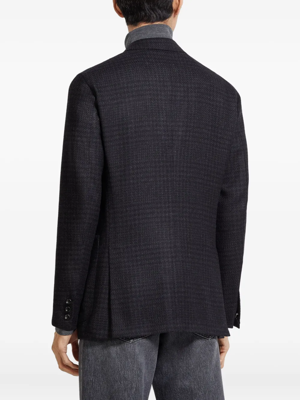 Zegna Oasi-kasjmier blazer Zwart