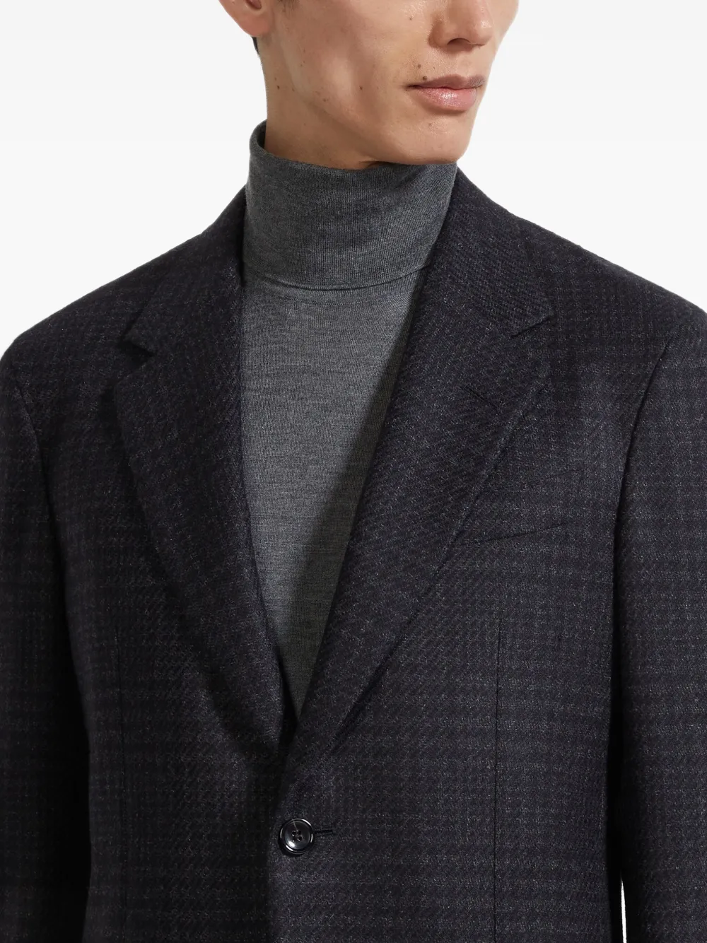 Zegna Oasi-kasjmier blazer Zwart