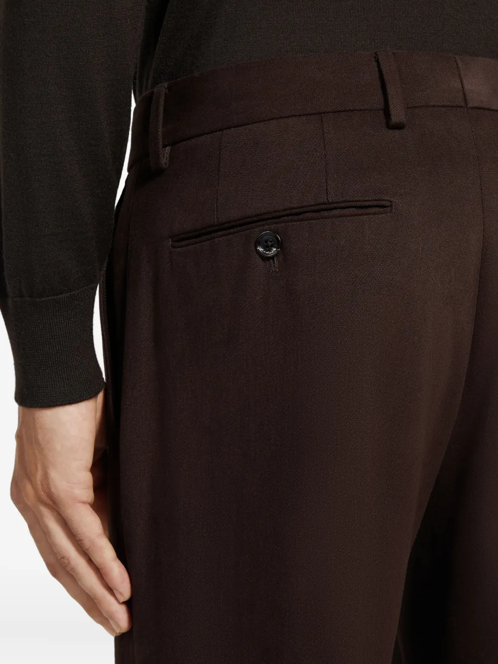 Zegna Straight broek Bruin