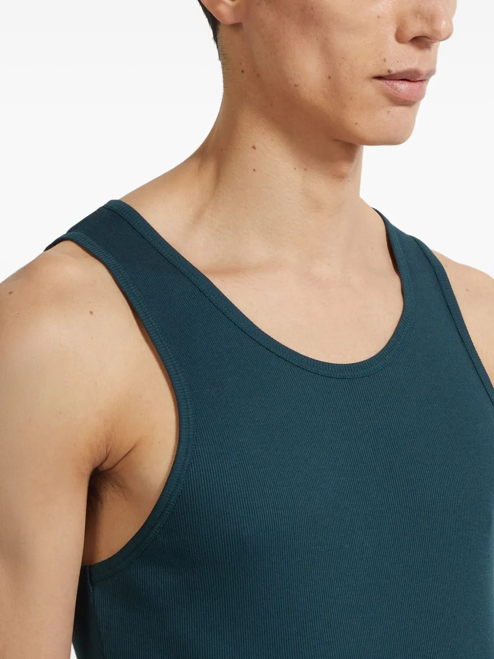 Zegna Katoenen tanktop Groen
