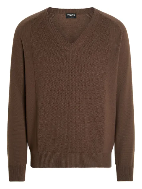 Zegna V-neck cashmere sweater