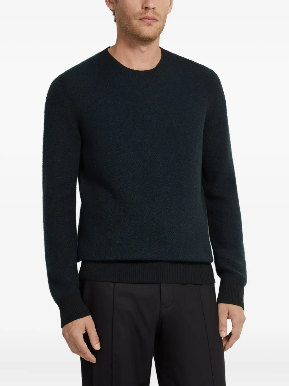 Zegna Oasi trui met ronde hals - Blauw