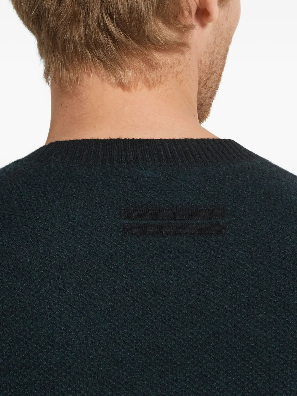 Zegna Oasi trui met ronde hals Blauw