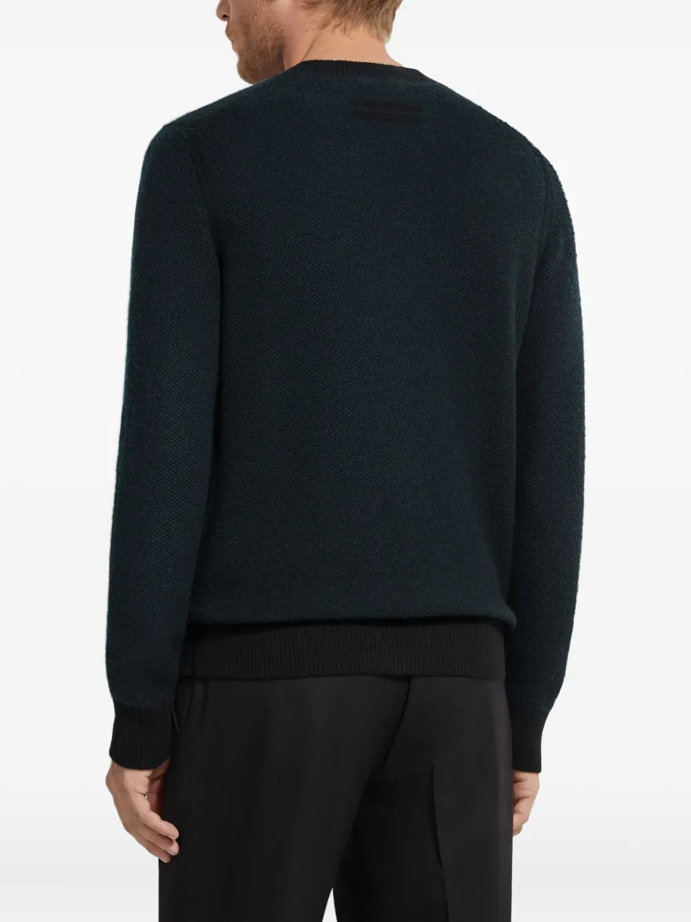 Zegna Oasi trui met ronde hals Blauw