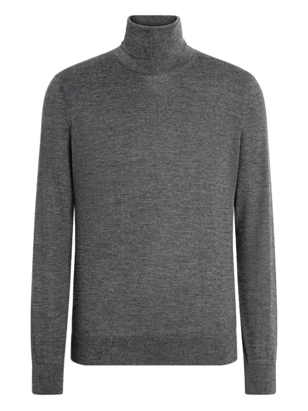 Zegna Turtleneck Sweater in Grey