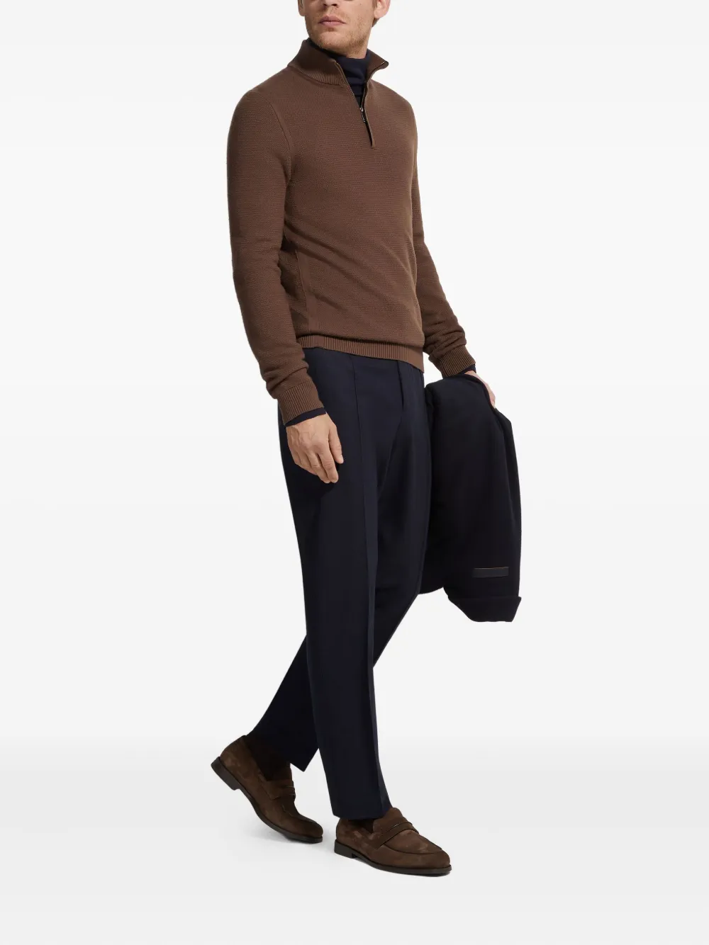 Zegna Geplooide pantalon - Blauw