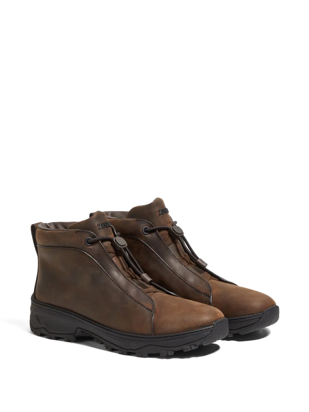 Zegna Triple Stitch Vetta leather boots | Desert Boots | Image 2