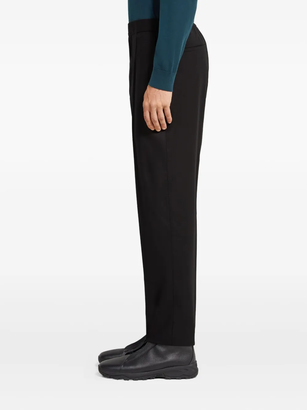 Zegna Broek met elastische tailleband Blauw