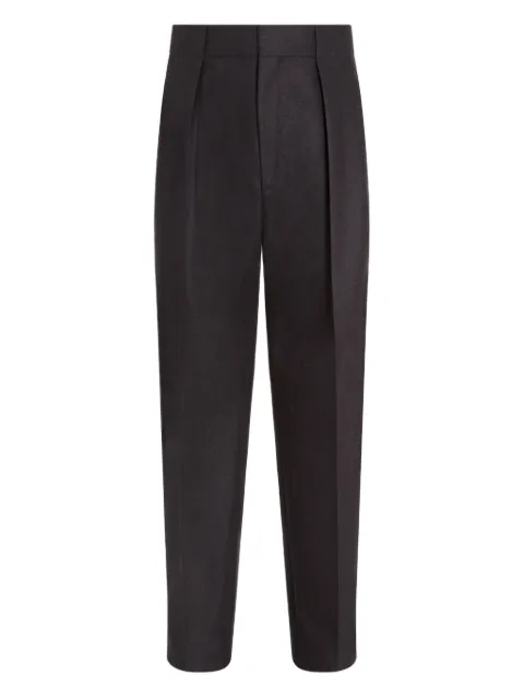 Zegna pleated wool trousers