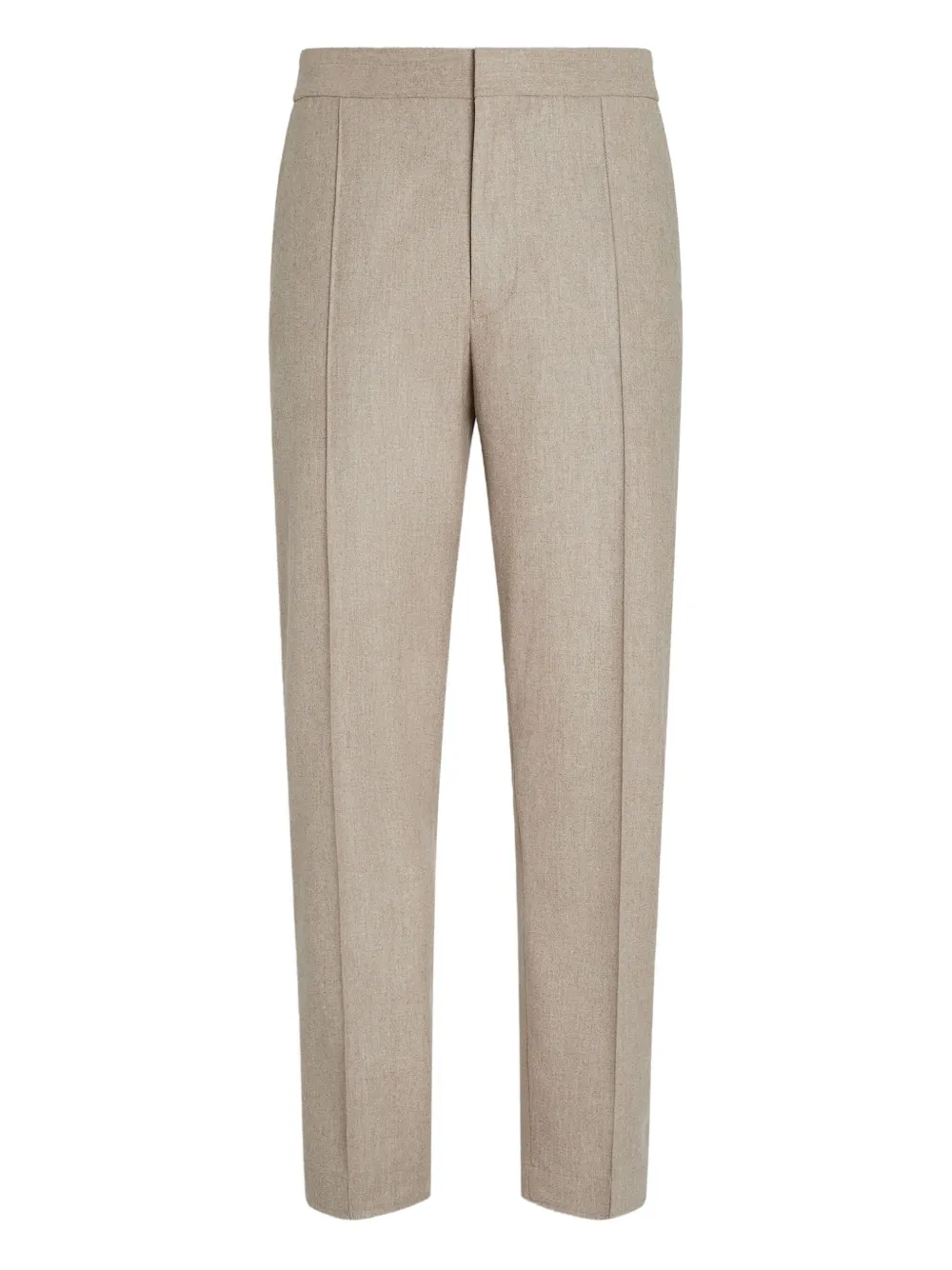 Zegna Oasi Lino Regular Fit Linen Trousers In Neutral