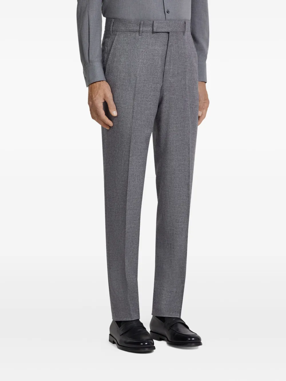 Zegna Grey Oasi Cashmere Suit In Gray