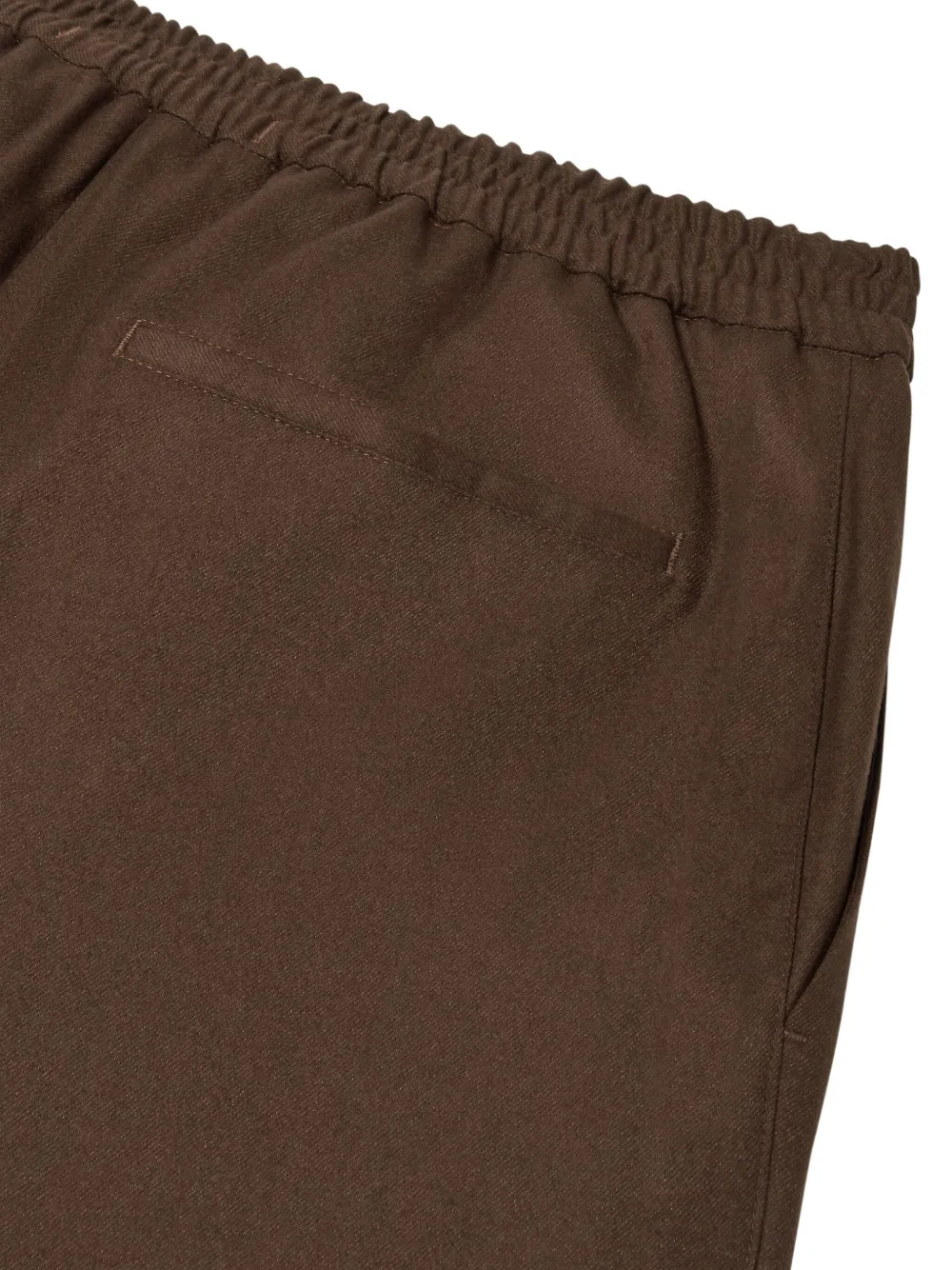 Zegna pleated wool-blend trousers - Bruin