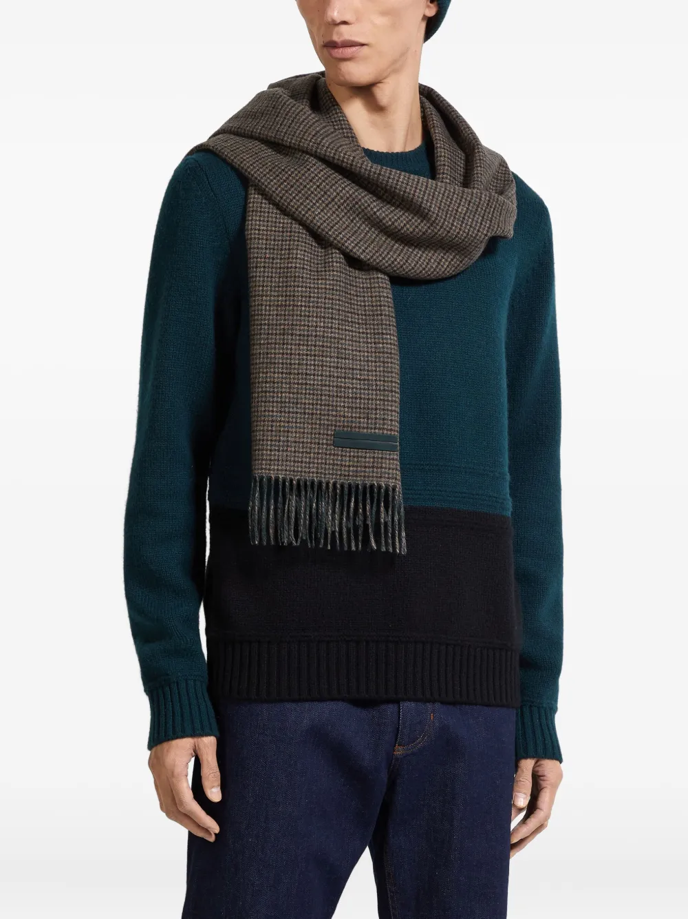 Zegna Oasi-kasjmier sjaal Bruin