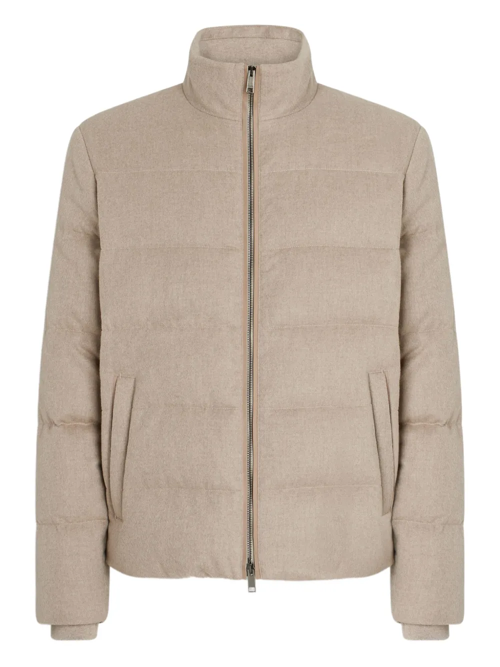 Zegna Oasi quilted cashmere jacket | Neutrals | Image 1