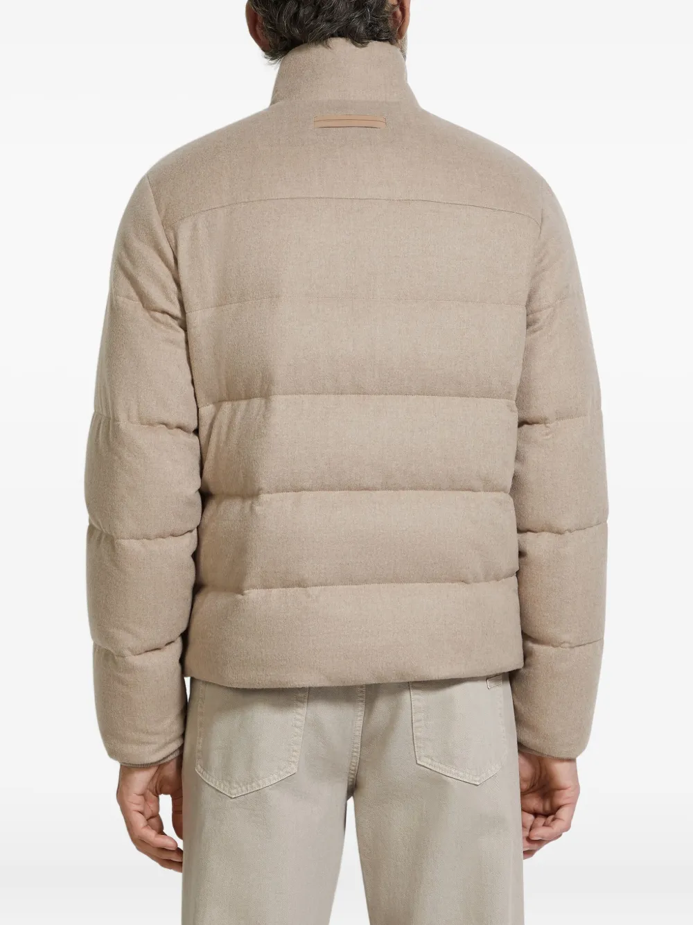Zegna Oasi gewatteerd kasjmier jack Beige