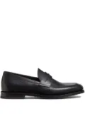 Zegna leather penny-slot loafers - Black