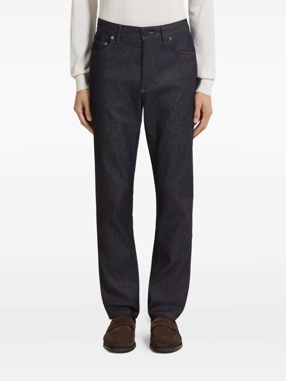 Zegna Roccia jeans met vijf zakken Blauw